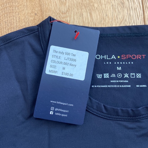 NWT LOHLA SPORT The Indy 500 Tee SZ M - Picture 3 of 5